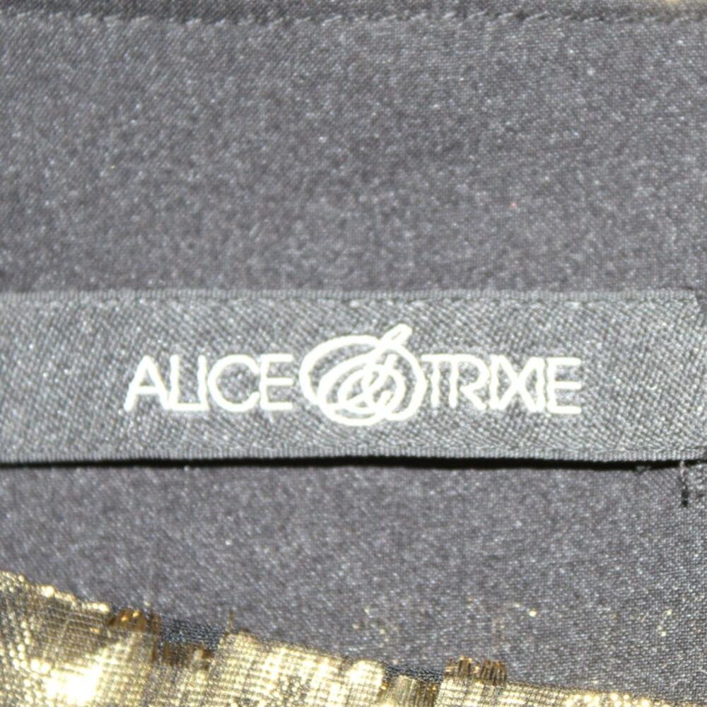 Alice & Trixie XS Gold Metallic Brocade Shift Dress Cocktail Holiday Party - Picture 4 of 4